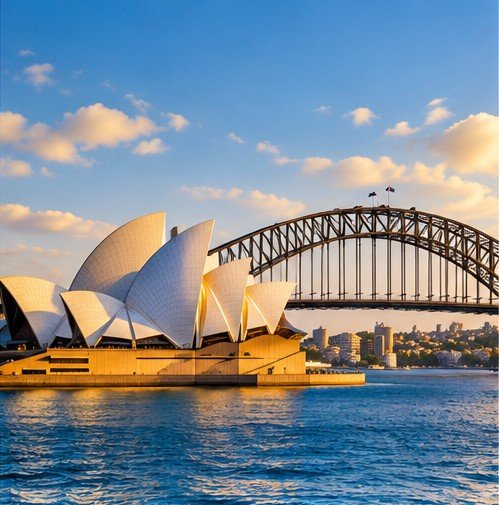 Sydney Harbour and Opera House, a popular international destination