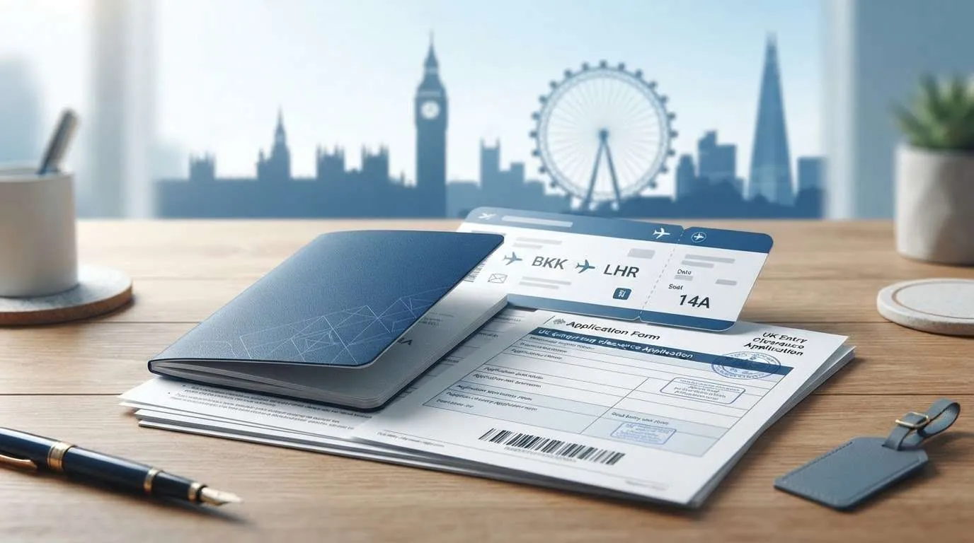 London skyline representing international travel